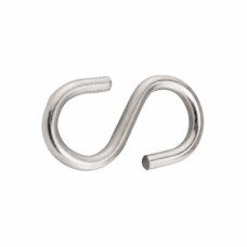S Hook - 4 x 40mm - Zinc Plated - Pack of 10