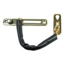 Exel Security Door Chain - 90 x 34mm - Polished Brass