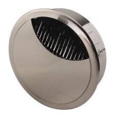 Exel Round Cable Tidy Grommet - 80mm Hole Size - Brushed Nickel