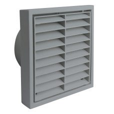 Manrose Plastic Fixed Blade Wall Grille with Anti-Insect Net Inlet - 4