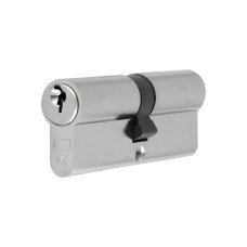 Eurospec 5 Pin 80mm Euro Double Cylinder - 40 + 40mm - Satin Chrome - Keyed Alike