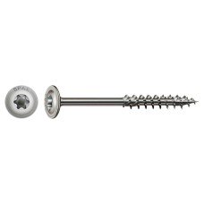 SPAX T-Star Plus Torx Washer Head Wood Screws - 8.0 x 160mm - A2 Stainless Steel - Pack of 50