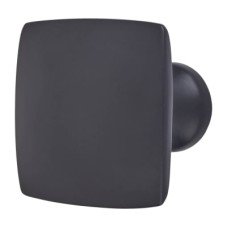 Hampstead Rayon Square Cabinet Knob - 35 x 35mm - Matt Black 