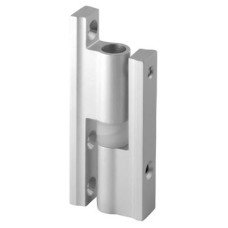 Pro Self Closing Cubicle Hinge - 17-21mm Panels - Satin Anodised Aluminium