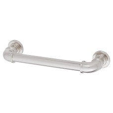 Exel 6mm Pipe Style D-Bar Cabinet Pull Handle - 128mm Centres - Satin Nickel 