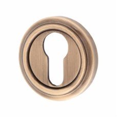Jedo Parisian Escutcheon - 53mm Diameter - Euro - Antique Brass