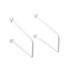 elfa Twin Slot Shelving System - Wall Upright Shelf Book End - 200mm Length - Platinum