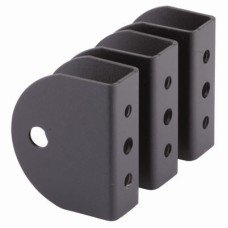 Premier Wall/Panel Bracket - 17-21mm Panels - Black Fine Textured - Pack of 3