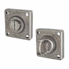 Finesse Jesmond Bathroom Door Turn & Release Set - 50mm Diameter - Pewter