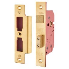 UNION 2201 5 Lever Sashlock - 65mm Case - 44.5mm Backset - Polished Brass