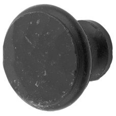 Olde Forge Round Cabinet Knob - 32mm Diameter - Black Iron