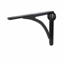 From The Anvil Curved Steel Shelf Bracket - 249 x 174mm - Black