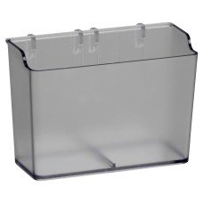 elfa Garage Storage Top Track System - Narrow Storage Box for Storage Track or Board - Translucent