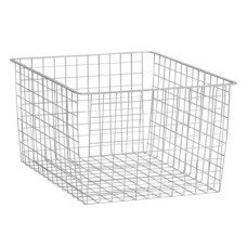 elfa Top Track System - Deep Wire Basket - 527 x 427 x 285mm - Platinum elfa Top Track System - Deep Wire Basket - 527 x 427 x 285mm - Platinum