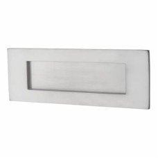Letter Plate - 205 x 75mm - Satin Chrome
