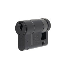 Eurospec 1 Star 6 Pin 46mm Euro Single Cylinder - 36 + 10mm - Matt Black - Keyed to Differ