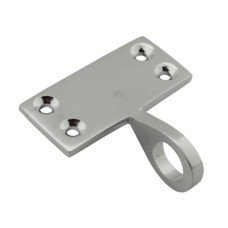 Exel Top Rail Mounting Sash Window Ring Lift - 48 x 22mm - Polished Chrome