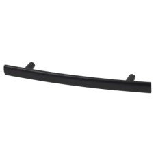 Exel 14mm Curved T-Bar Cabinet Pull Handle - 128mm Centres - Matt Black