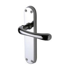 M Marcus Polished Chrome Latch Door Handle - Donna Range - 183 x 42mm