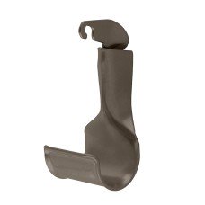 elfa Top Track System - Click In Clothes Hanging Rail Holder Bracket - 40 x 35 x 77mm - Graphite