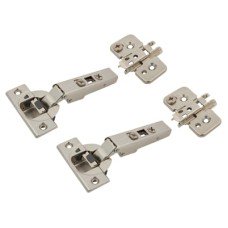 Blum CLIP Top Soft Close Cabinet Hinge Pack with 0mm Mounting Plates - 110° - Overlay - Pair Blum CLIP Top Soft Close Cabinet Hinge Pack with 0mm Mounting Plates - 110° - Overlay - Pair