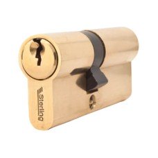 Exel 5 Pin 70mm Euro Double Cylinder - 30 + 40mm - Polished Brass - Keyed to Differ