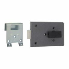 Fire Brigade FB4 Rim Slam Lock - 110mm Case - 45mm Backset - Right Hand - Open In - Silver