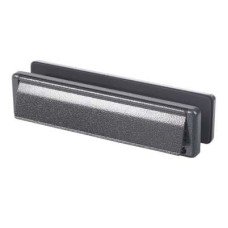 Fab & Fix - uPVC/Timber - Nu-Mail Letter Plate - 310 x 68mm - Thickness 40-80mm - Antique Black Iron