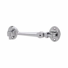 Hampstead Heavy Duty Cabin Hook & Eye - 100mm Length - Polished Chrome