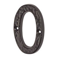 Elan 76mm Screw Fix Door Numeral - 0 - M...