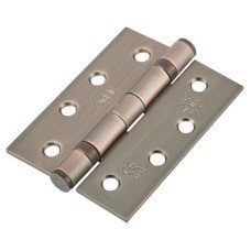 Jedo Twin Ball Bearing Steel Grade 11 Butt Fire Door Hinge - 102 x 76 x 2.7mm - Bronze - Pair