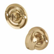 Hampstead Bathroom Turn & Release - 43mm Diameter - Polished Brass