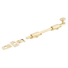 Hampstead French Door Bolt/Flat Section Bolt - 202 x 42mm - Polished Brass