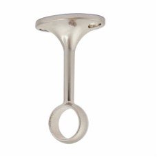 Rothley 19mm Hanging Rail Centre Bracket - Brushed Nickel
