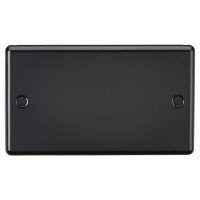 Knightsbridge 2 Gang Round Edge Blank Pl...