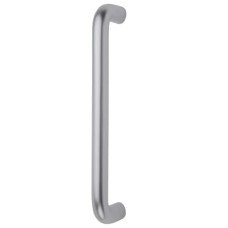 Exel 19mm D-Bar Door Pull Handle - Bolt Fix - 425mm Centres - Satin Aluminium
