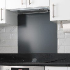 Exel Aluminium Kitchen Splashback - 900 x 750mm - Matt Anthracite Grey