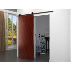 Barrierslide Ivan 2.0 Barn Strap Sliding Door Gear Kit - 2000mm Track - Black