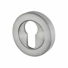 Excel Escutcheon - 52mm Diameter - Euro - Satin Chrome