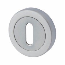 Hampstead Escutcheon - 48mm Diameter - Keyhole - Satin Chrome