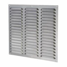 Exel Hooded Louvre Vent - 305 x 305mm - 23750mm² Free Air Flow - Satin Chrome