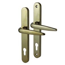Trojan Sparta uPVC Multipoint Door Handle - Long Plate - 92mm c/c - PVD Gold