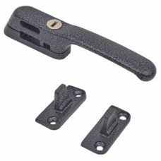 Fab & Fix Craftsman Locking Casement Window Fastener - Reversible - Black