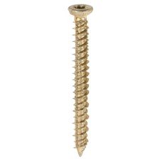 TIMCO Concrete Screw - Countersunk - Yellow Passivated - 7.5 x 70mm - Pack of 100