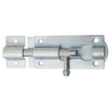 Traditional Tower Gate Bolt - Straight - 86mm Length - Zinc Plated