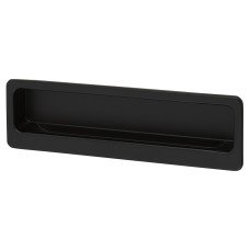 Exel Alton Rectangular Flush Cabinet Pull Handle - 113 x 33mm - Matt Black