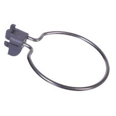 elfa Garage Storage Top Track System - Circle Hook for Storing Board - 88mm Diameter - Grey