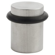 Hampstead Lines Floor Door Stop - 22 x 30mm - Satin Stainless Steel