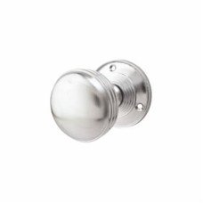 Exel Ringed Mortice Door Knob - 65mm Rose Diameter - Satin Chrome