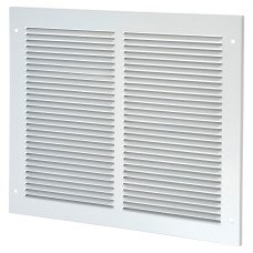 Lorient Vent Cover Grille - 350 x 300mm to suit Transfer Vent 300 x 250mm - Satin Silver